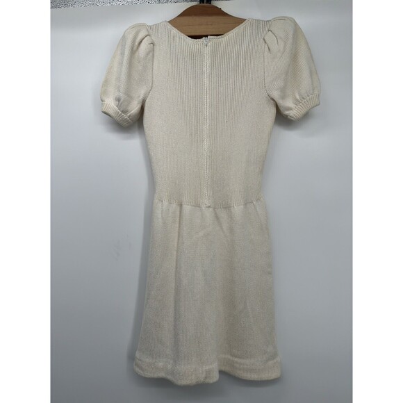 Vintage 1960's Pat Sandler Knitted Dress Pearl Embellished Dress Small - Picture 5 of 9